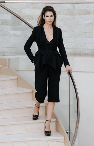 Blazer din bucle cu peplum 2 - idyllicstore