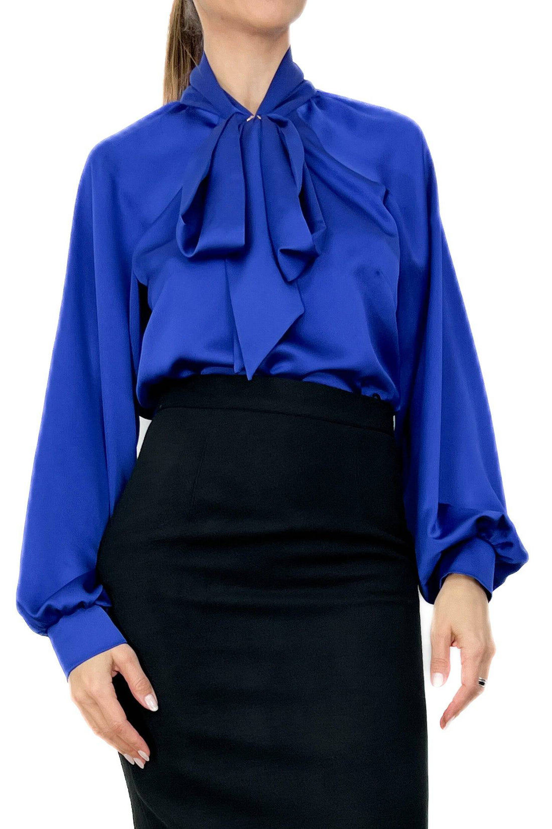 Bluza raglan cu esarfa 2 - idyllicstore