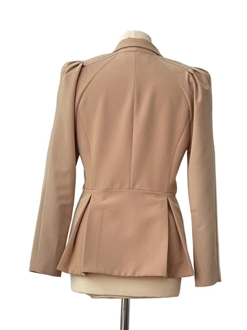 Sacou Elegant cu Peplum și Pliuri Damă