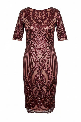 Rochie din dantela cu paiete