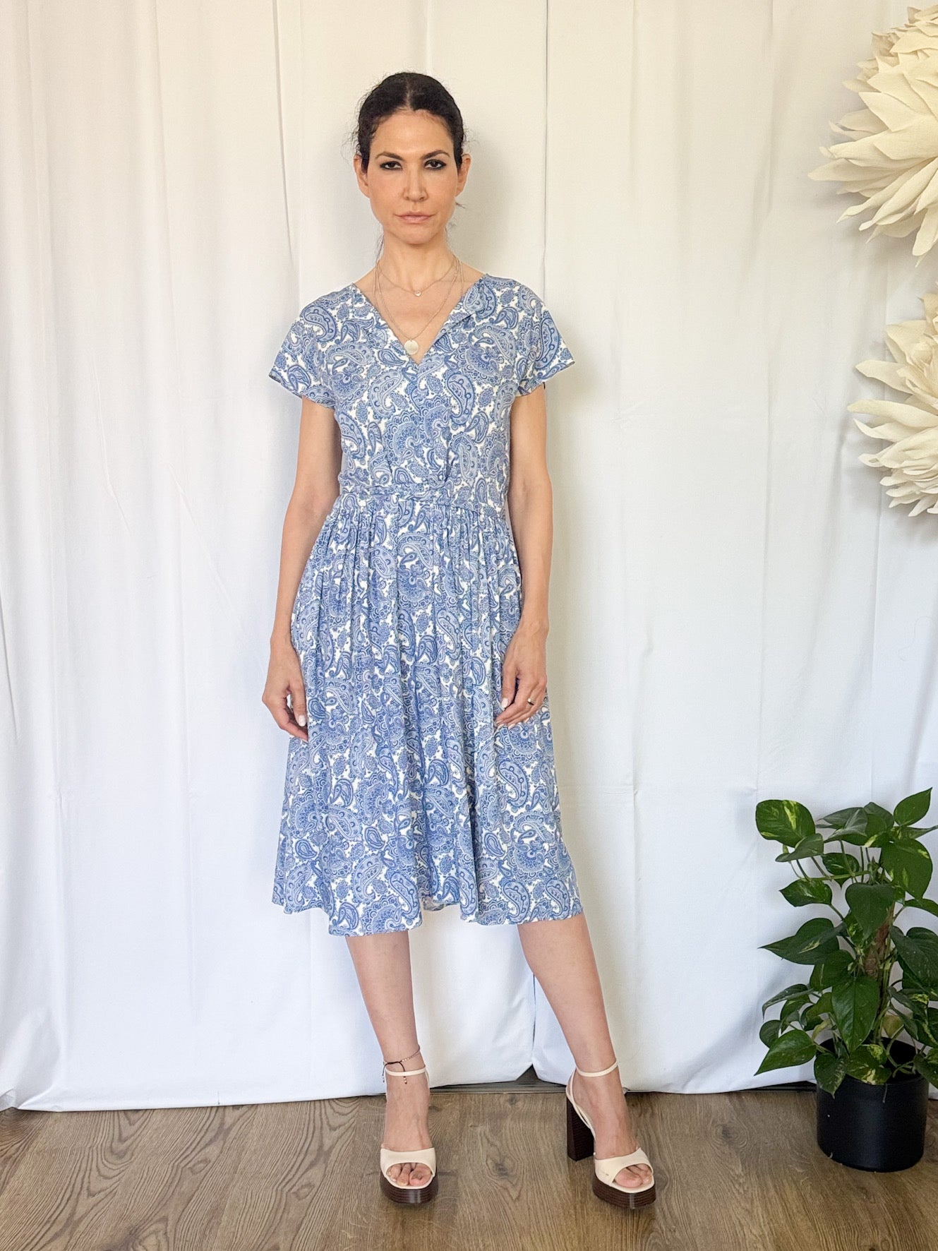 Rochie cu fata dubla din vascoza - idyllicstore