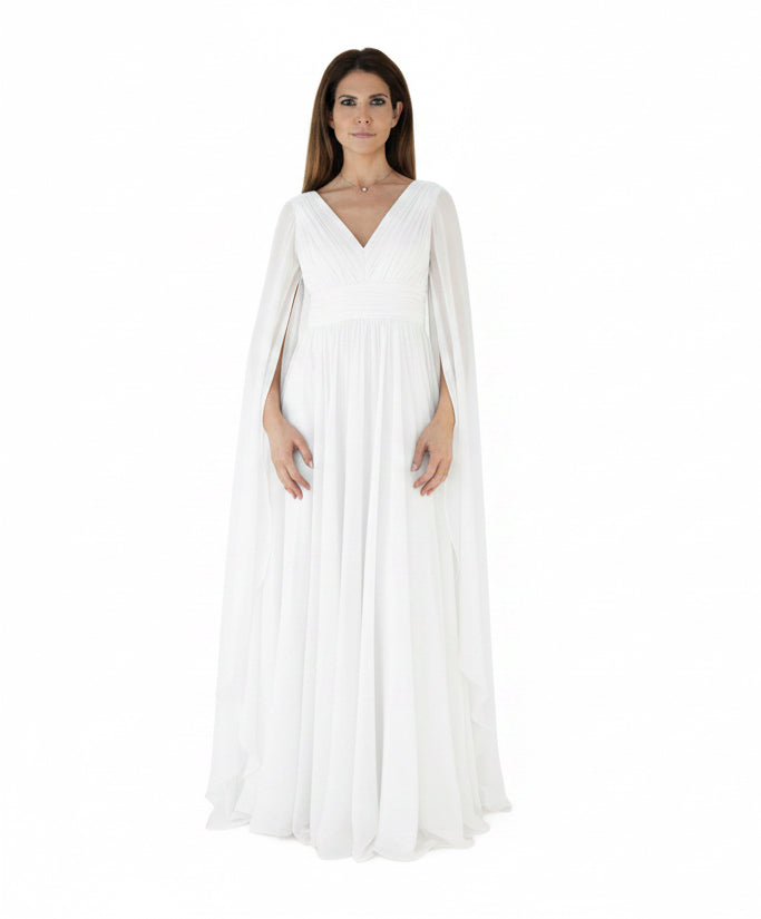 Rochie din voal cu maneci foarte lungi - idyllicstore