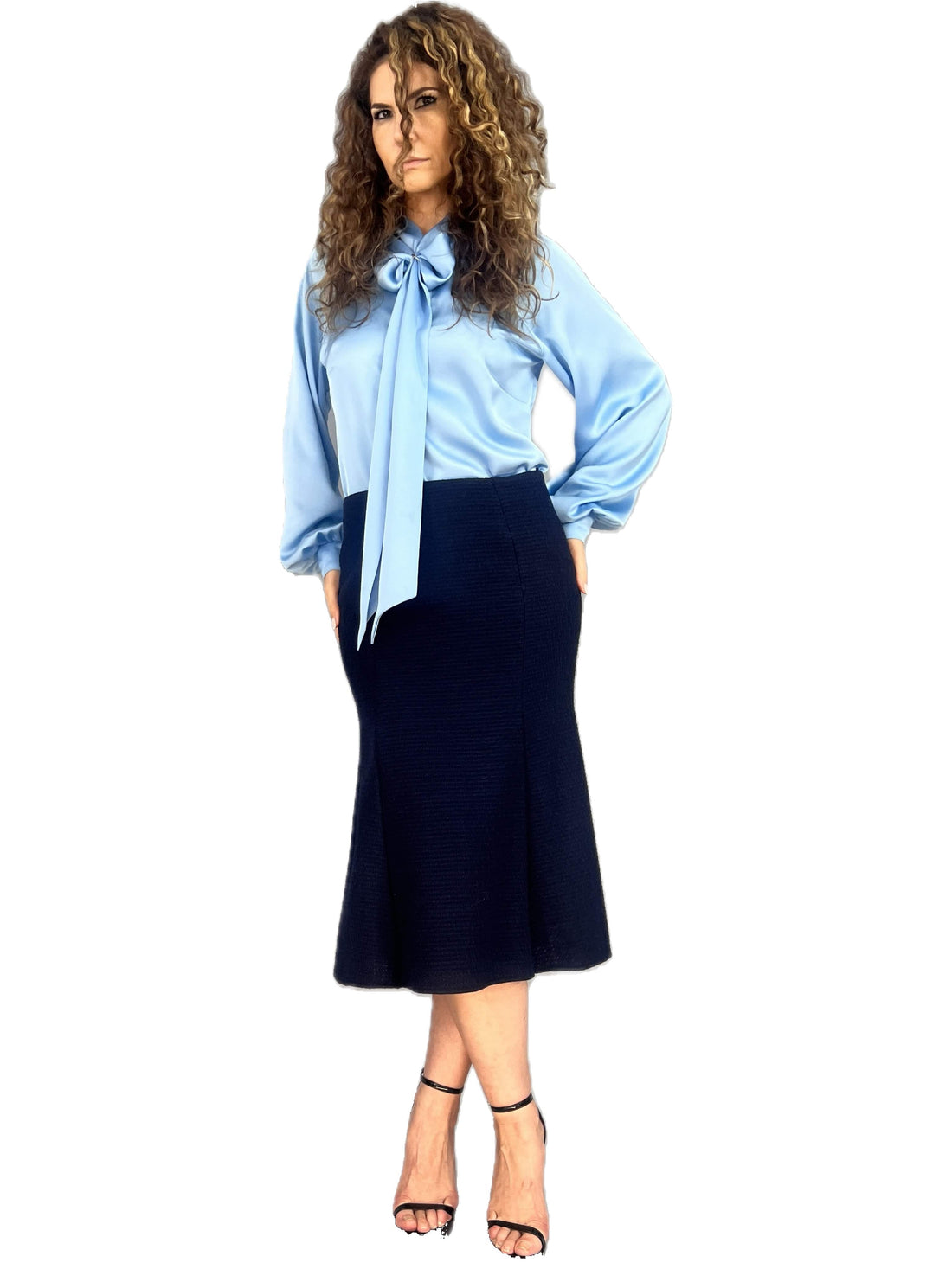 Bluza raglan cu esarfa 2 - idyllicstore