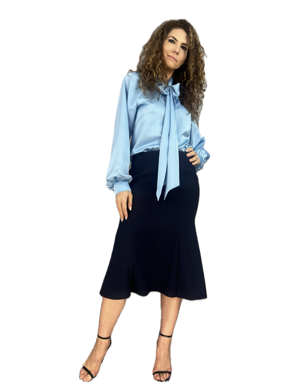 Bluza raglan cu esarfa 2 - idyllicstore
