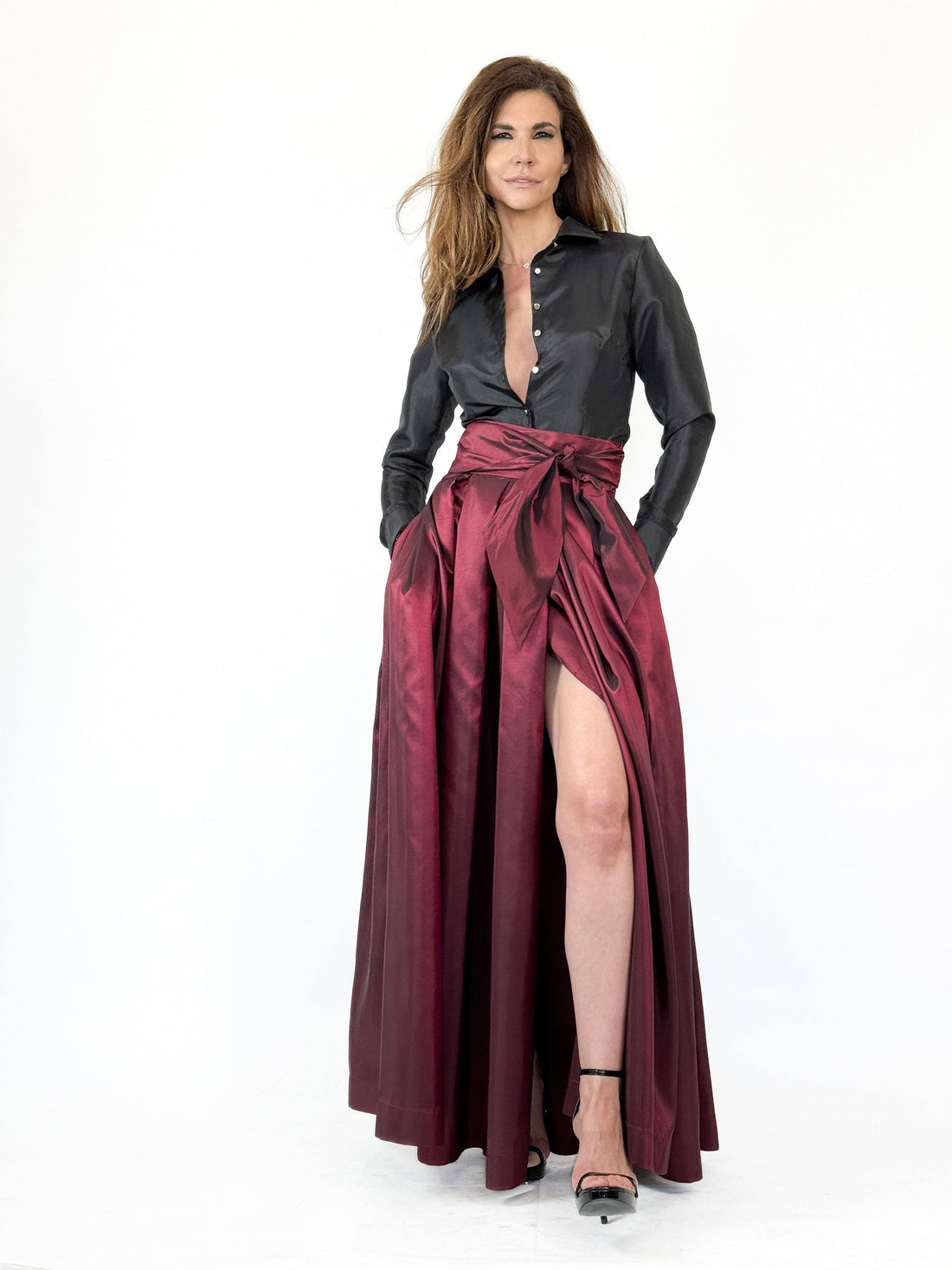 Fusta parte peste parte din tafta fina - idyllicstore