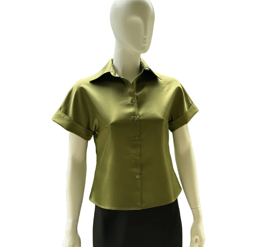 Camasa din tafta fina cu maneca scurta - idyllicstore