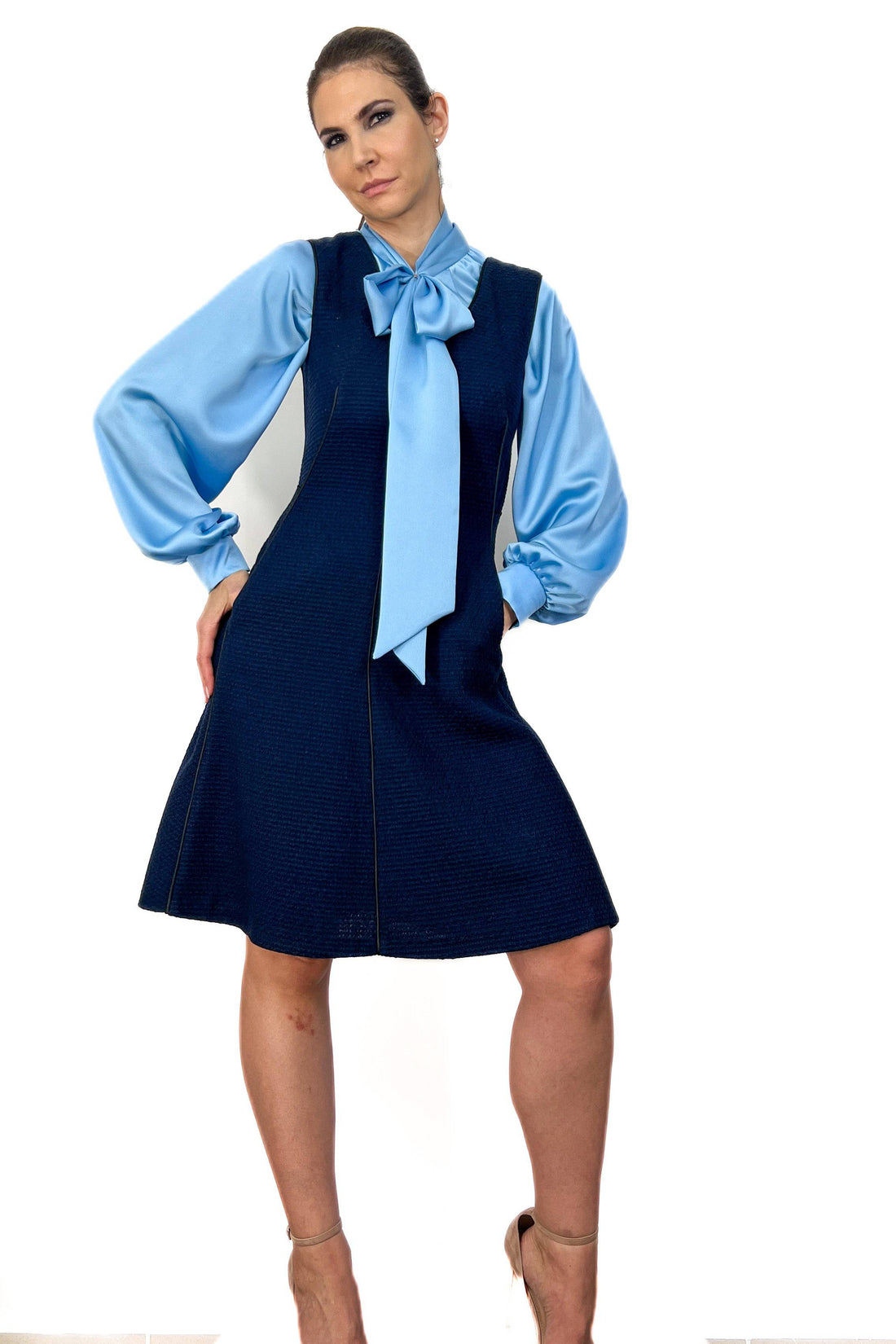 Bluza raglan cu esarfa 2 - idyllicstore