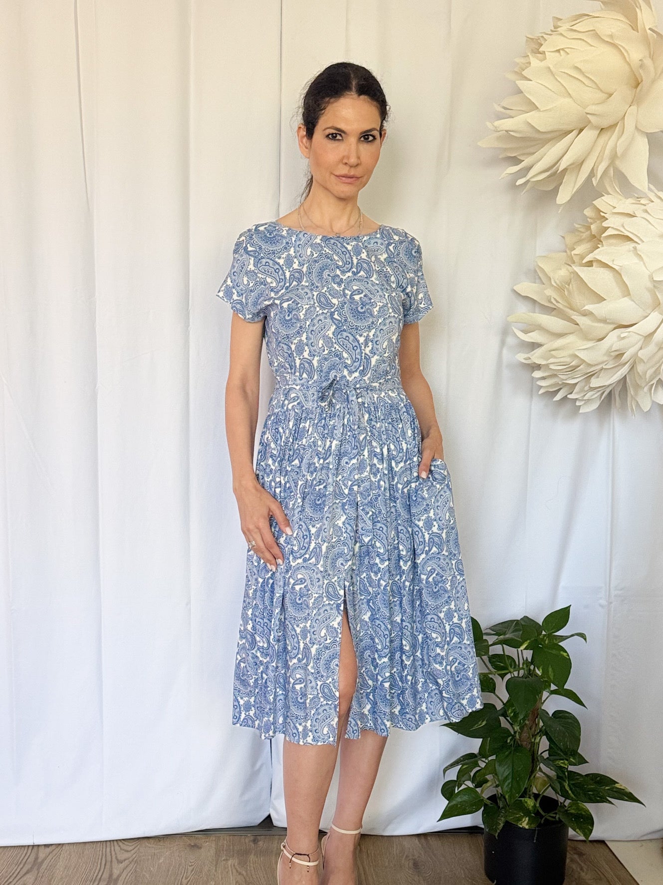 Rochie cu fata dubla din vascoza - idyllicstore