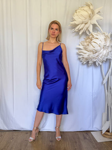 Rochie furou cu decolteu asimetric din matasica - idyllicstore