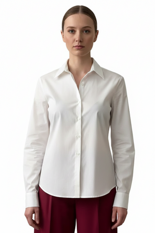 Cămașă Clasică de Damă din 100% Poplin de Bumbac Premium - Idyllic