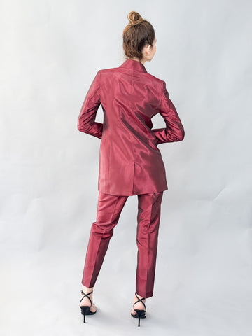 Blazer din tafta fina la doua randuri de nasturi - idyllicstore