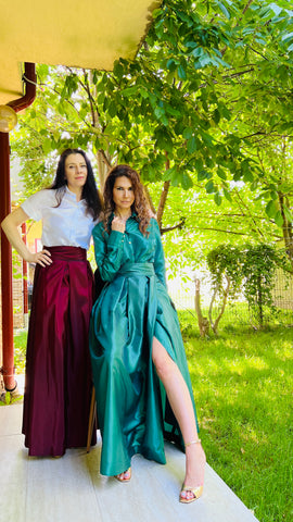Fusta parte peste parte din tafta fina - idyllicstore