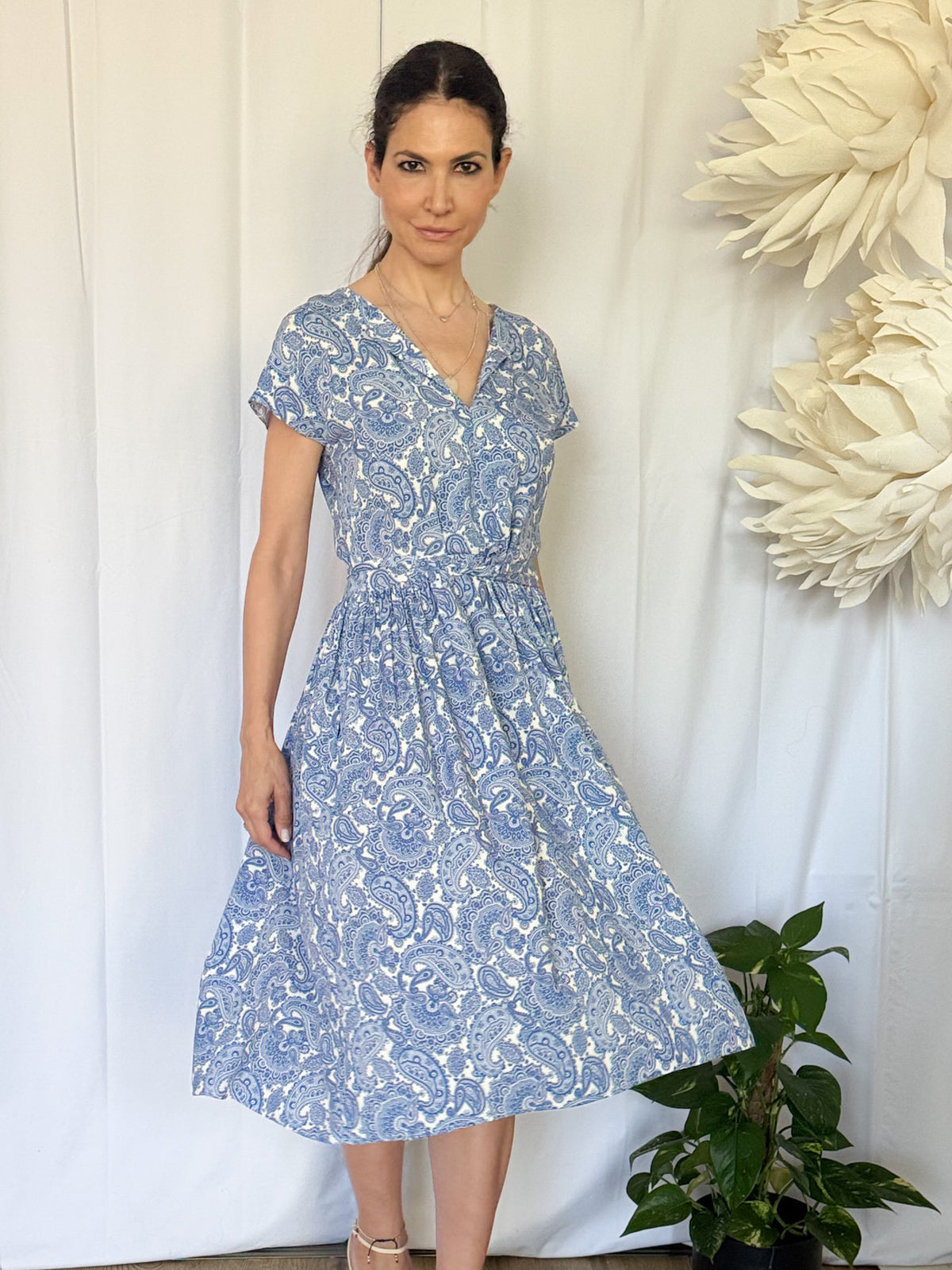 Rochie cu fata dubla din vascoza - idyllicstore