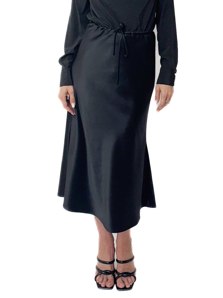 Fustă Midi din Taftă Elastică Premium pe Bie - idyllicstore