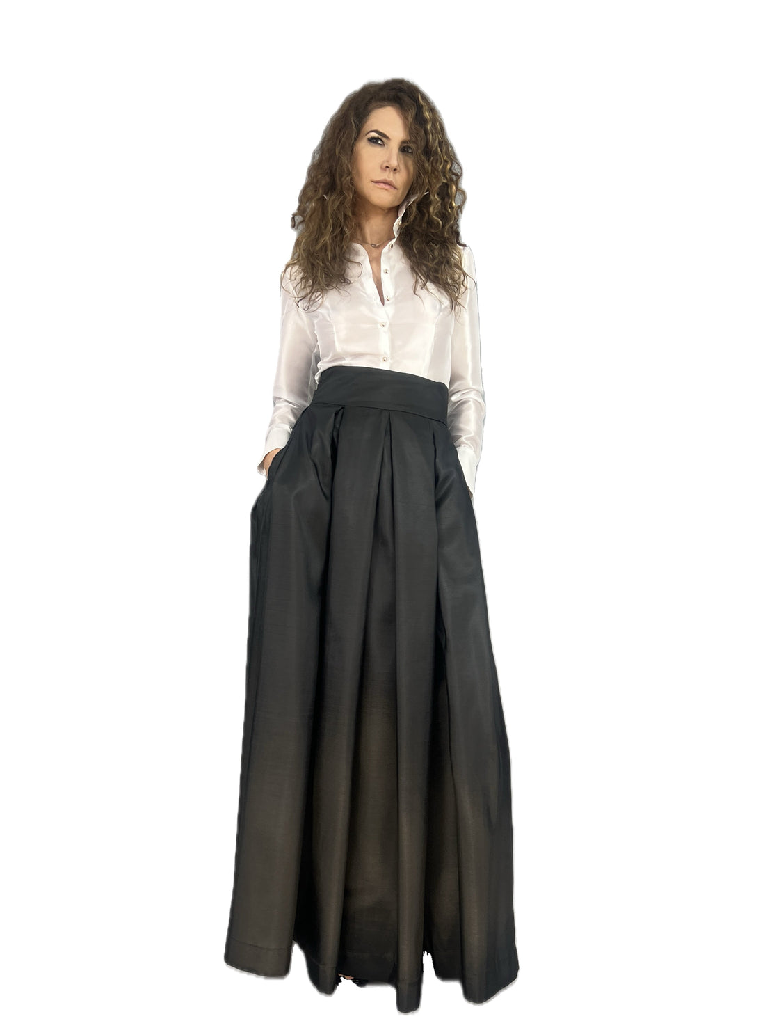 Fusta parte peste parte din tafta fina - idyllicstore