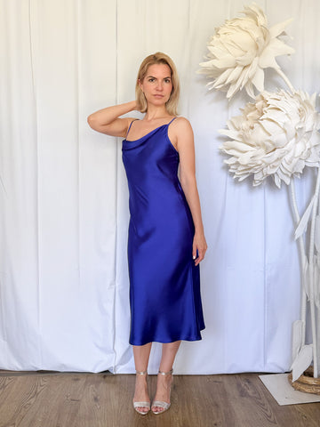 Rochie furou cu decolteu asimetric din matasica - idyllicstore