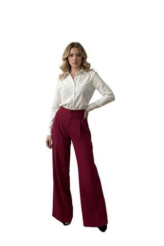 Cămașă Clasică de Damă din 100% Poplin de Bumbac Premium - Idyllic
