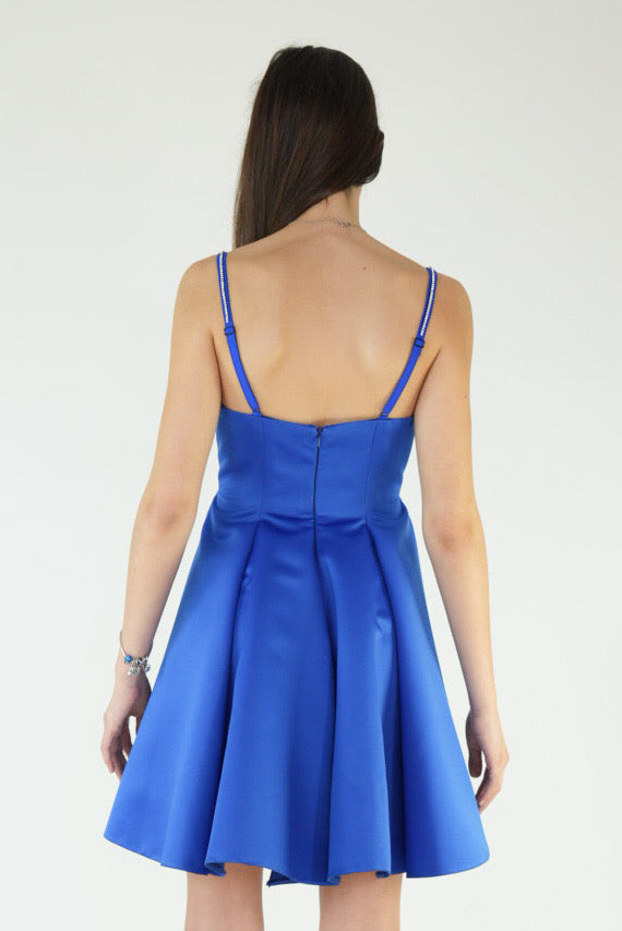Rochie scurta din tafta cu bretele - idyllicstore