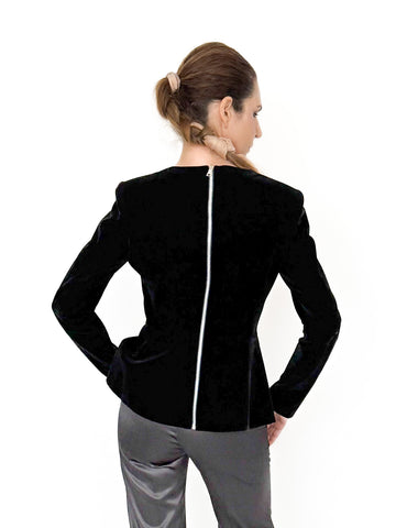 Bluză din catifea  de bumbac