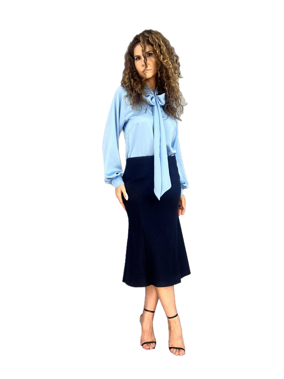 Fusta in clini din stofa bucle - idyllicstore