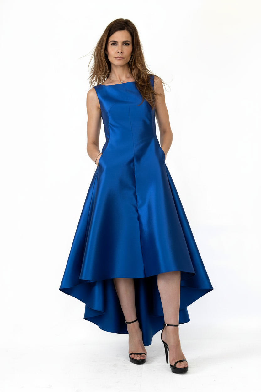 Rochie cu trena  din tafta
