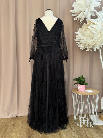 Rochie din tull cu perle