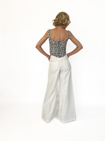 Corset din brocard animal print