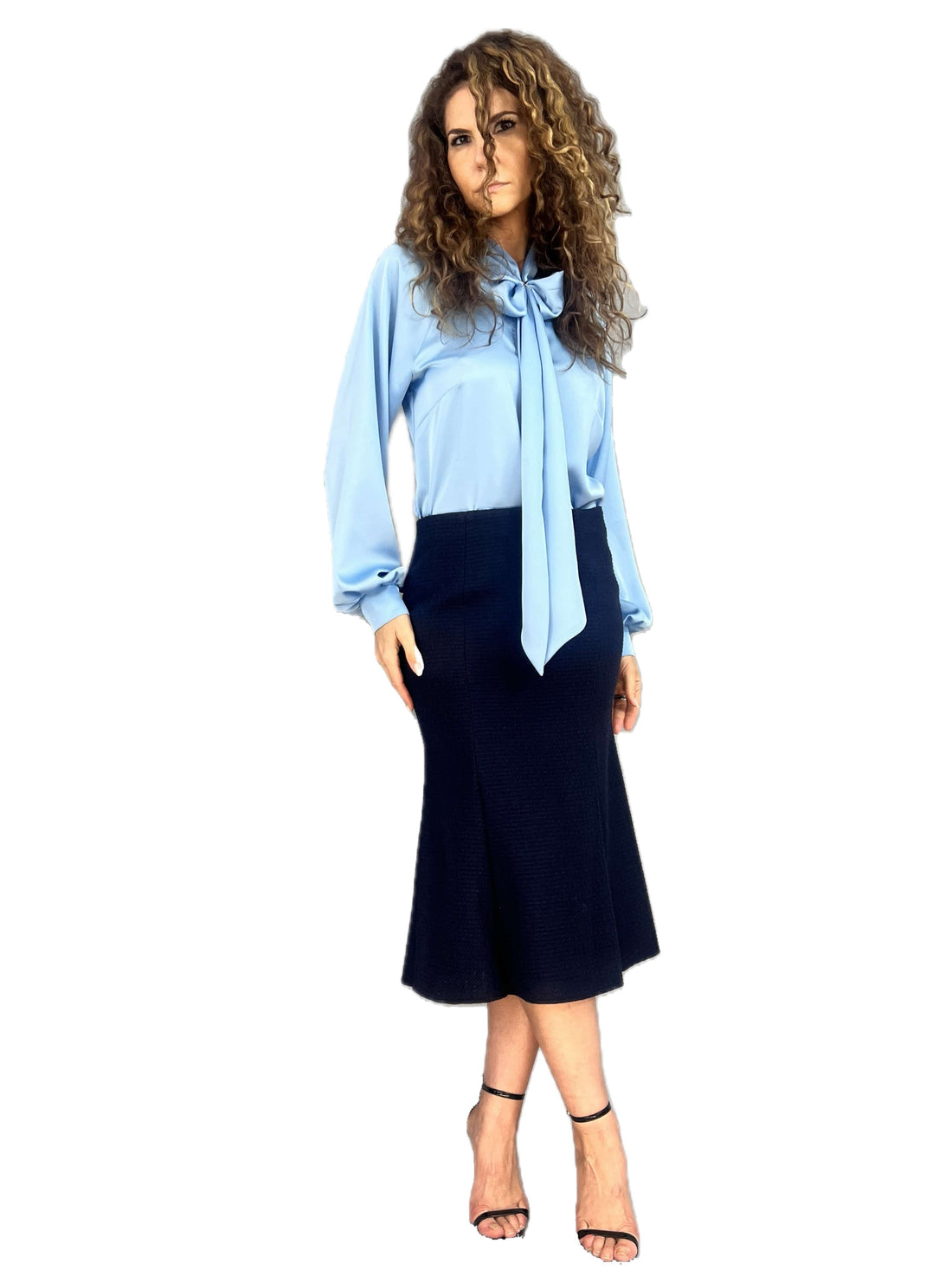 Fusta in clini din stofa bucle - idyllicstore