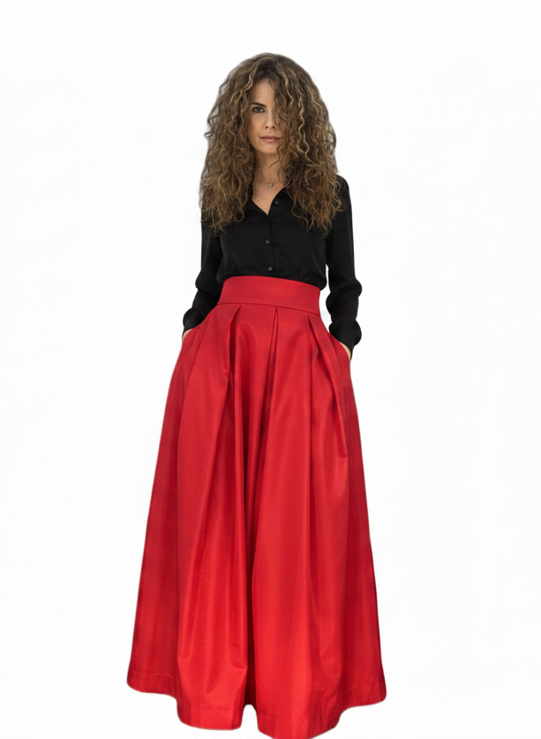Fusta parte peste parte din tafta fina - idyllicstore