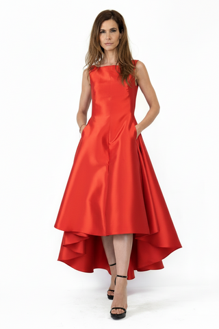Rochie cu trena  din tafta