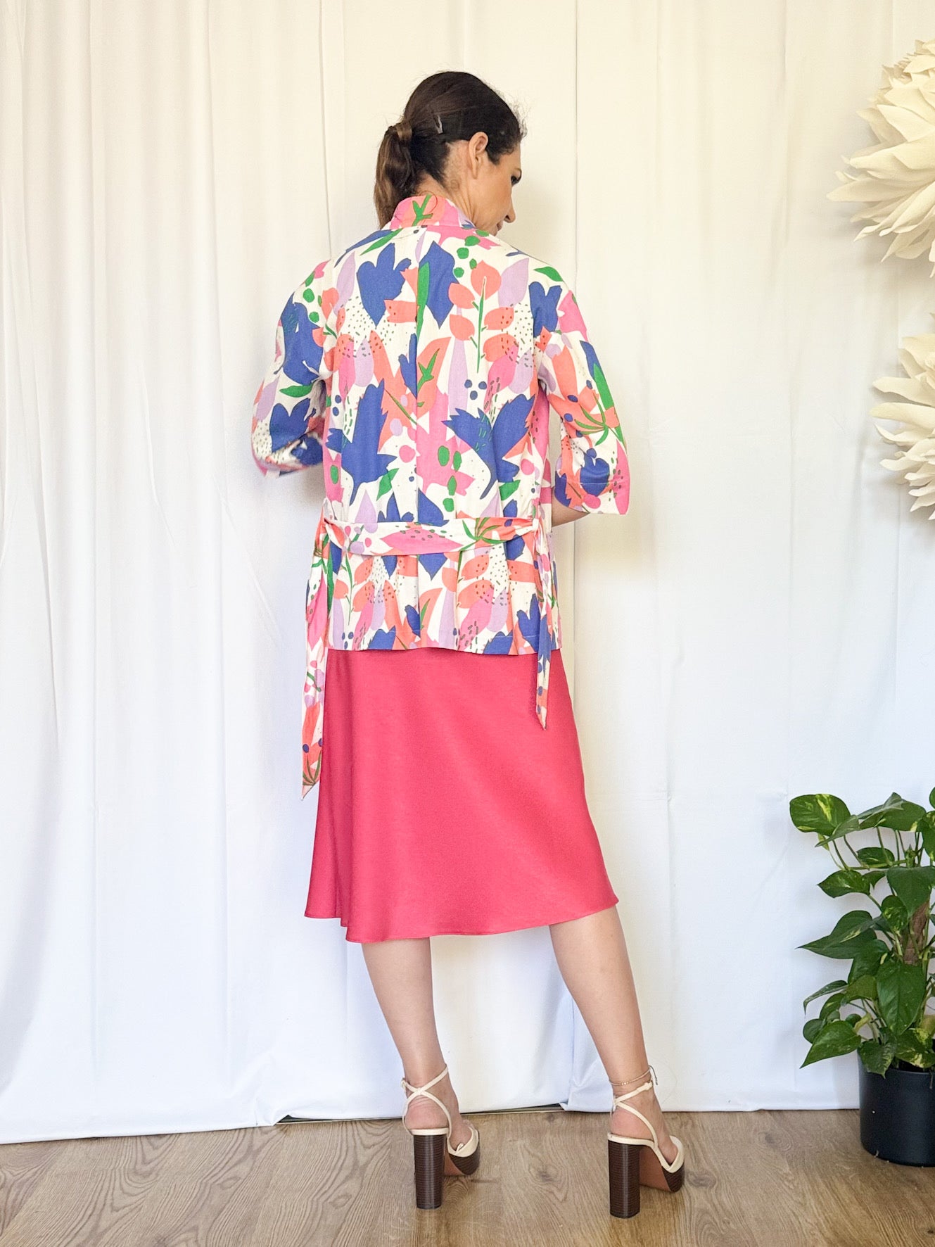 Blazer din in imprimat - idyllicstore