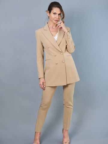 Blazer lejer la doua randuri de nasturi - idyllicstore