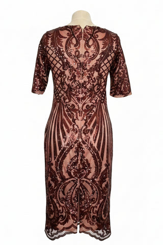 Rochie din dantela cu paiete
