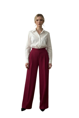 Cămașă Clasică de Damă din 100% Poplin de Bumbac Premium - Idyllic