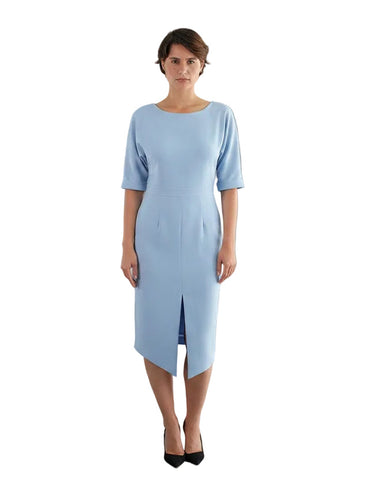 Rochie Elegantă Ghiocel din Stofă Subțire cu Șlit în Față - idyllicstore
