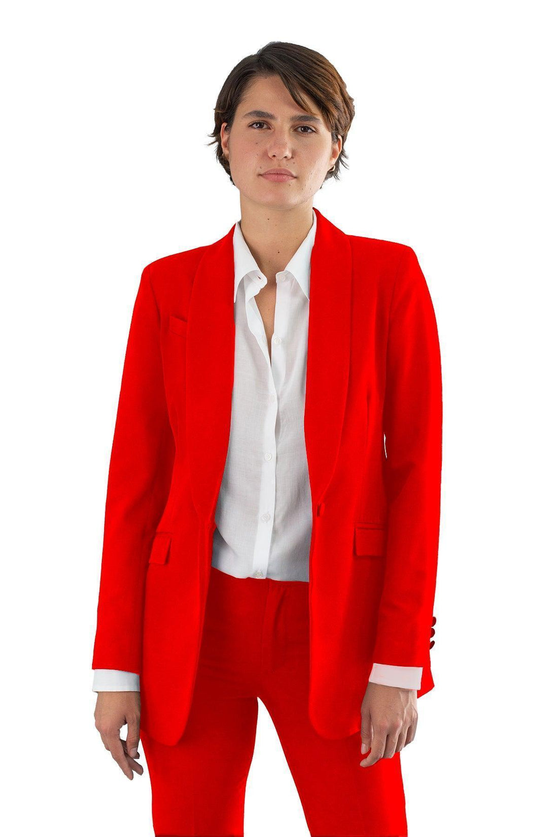 Sacou cu guler sal si inchidere cu un nasture - idyllicstore