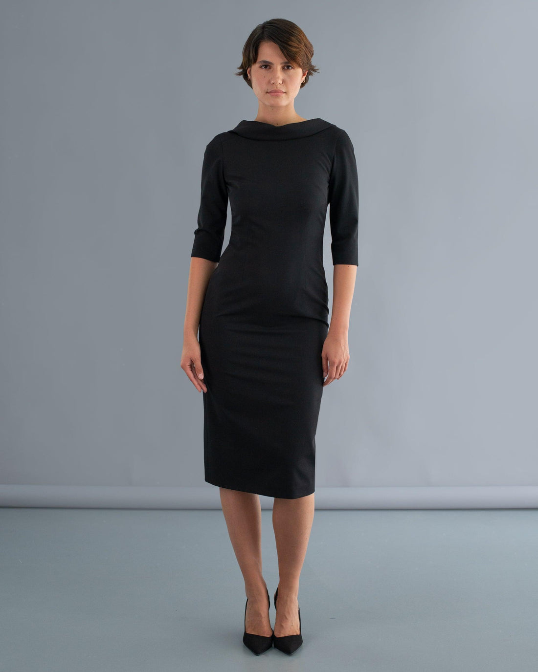 Rochie cu nasturi pe spate din stofa - idyllicstore