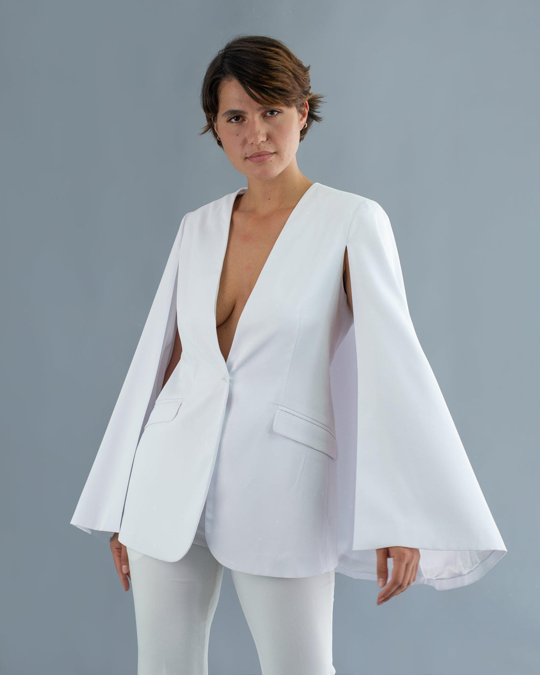 Blazer capa fara maneci - idyllicstore