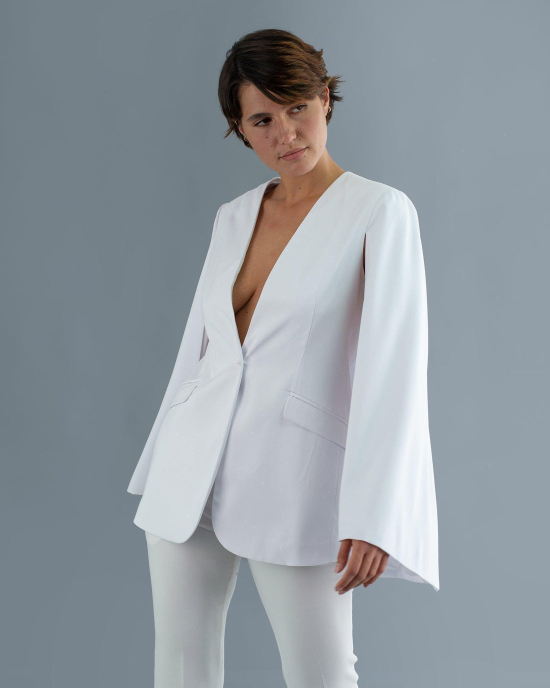 Blazer capa fara maneci - idyllicstore