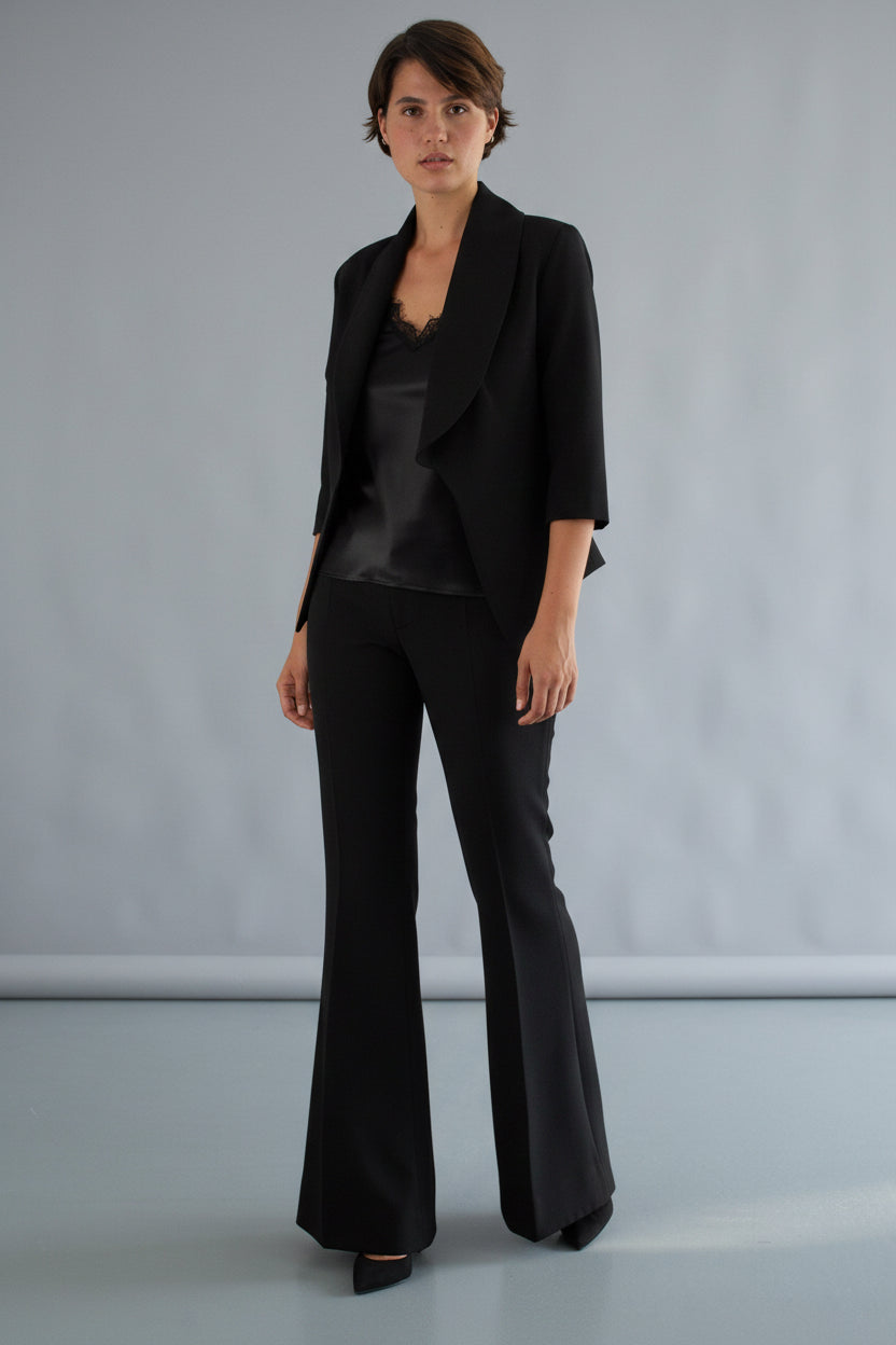 Blazer scurt din crep - idyllicstore