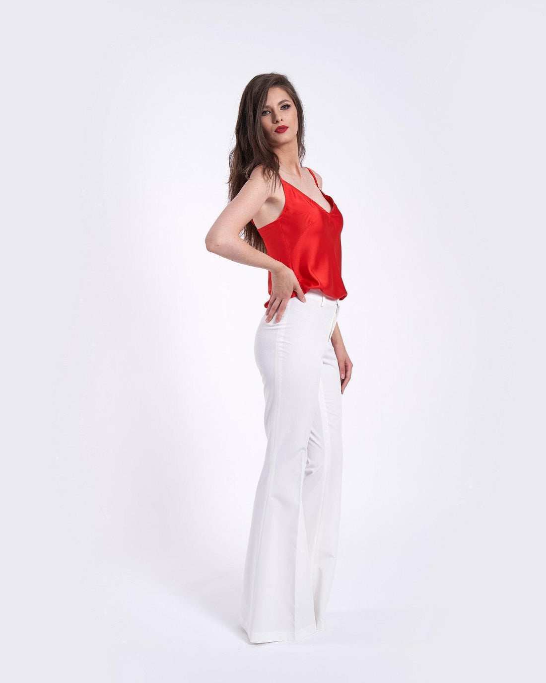 Pantaloni evazati cu talie inalta 2 - idyllicstore