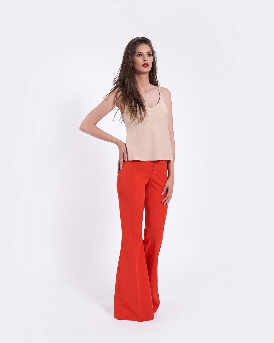 Pantaloni evazati cu talie inalta 2 - idyllicstore