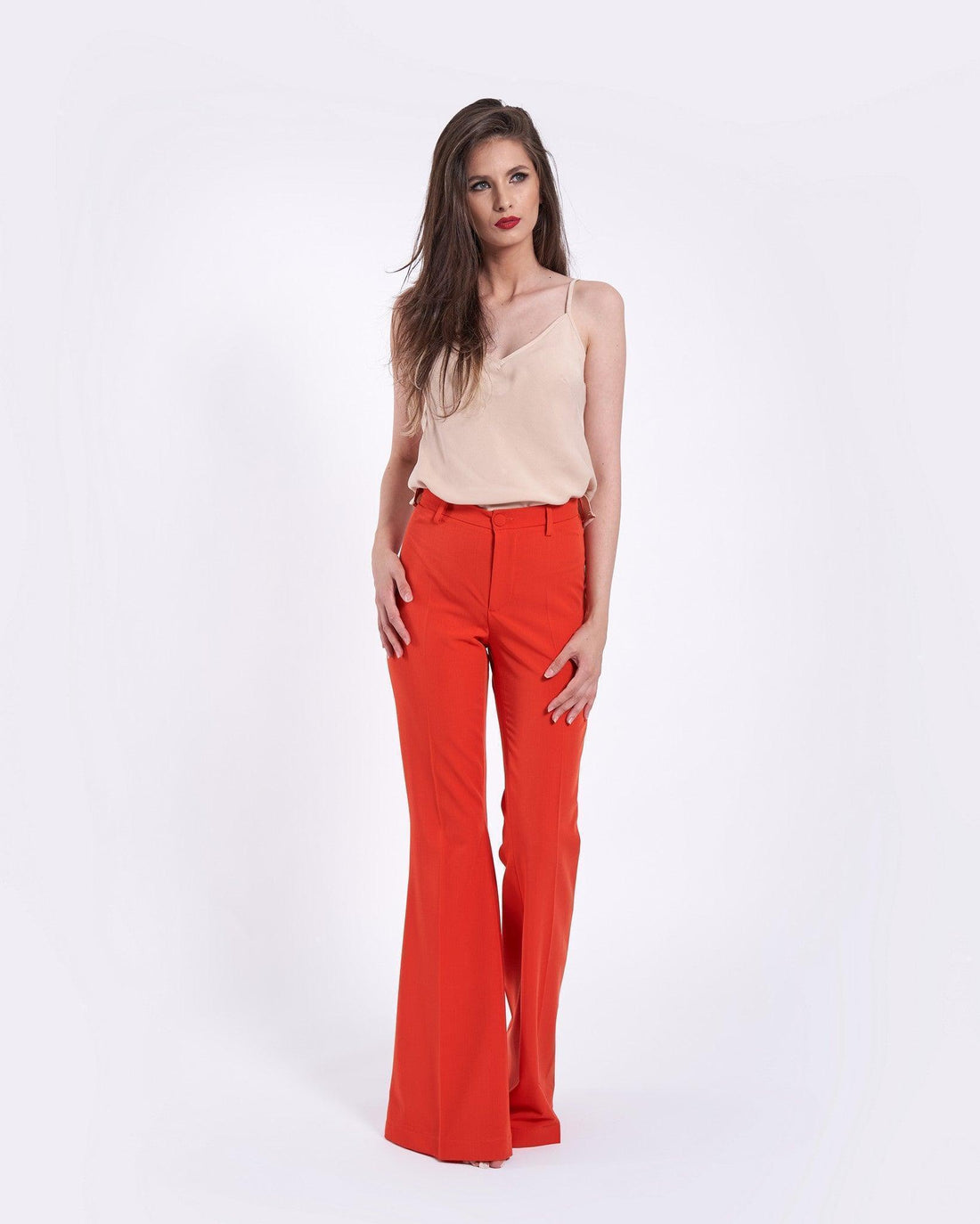 Pantaloni evazati cu talie inalta 2 - idyllicstore