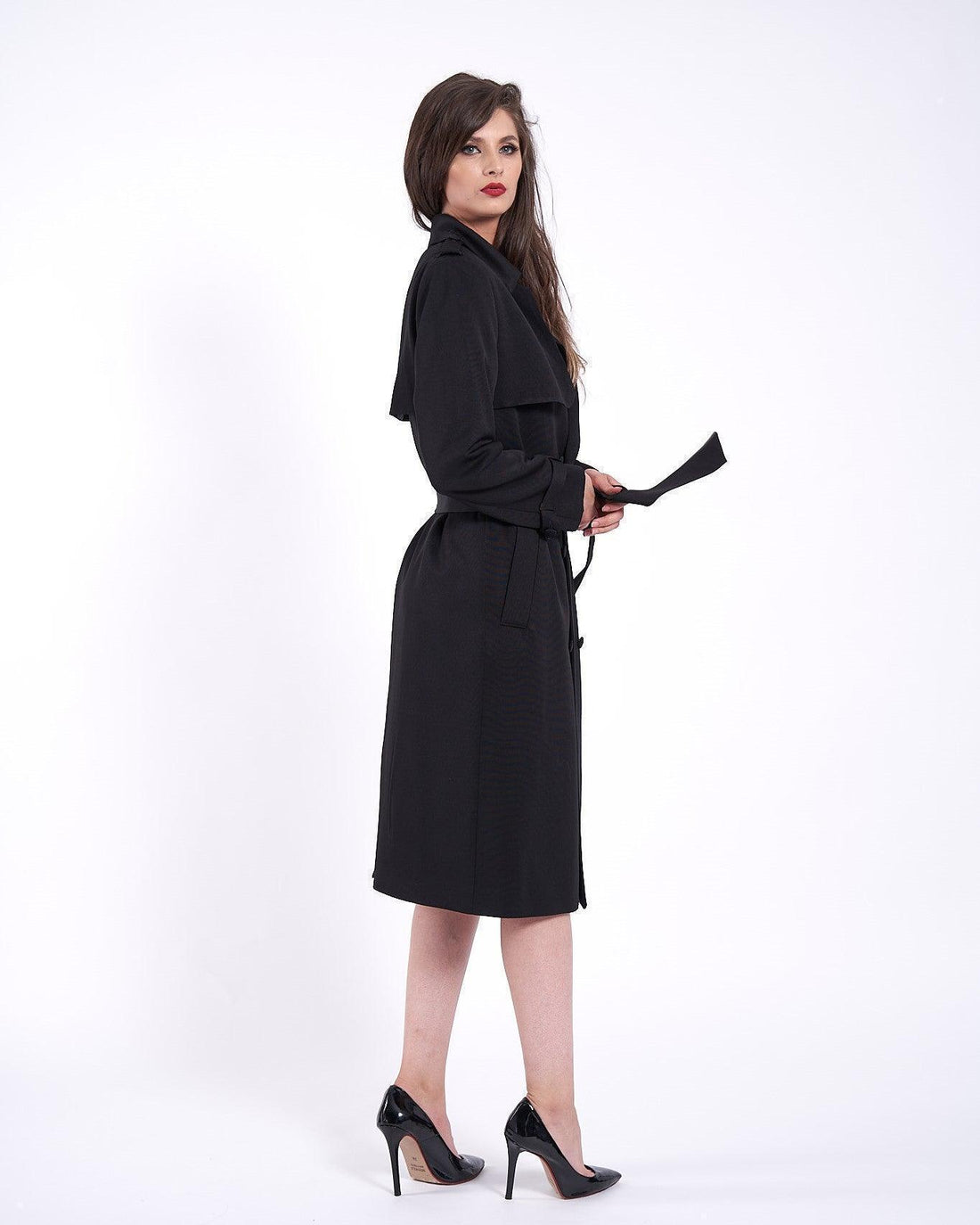 Trenci  din bumbac cu buzunare laterale si cordon 2 - idyllicstore