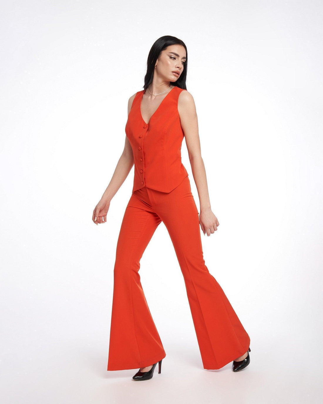 Vesta din stofa cu nasturi 2 - idyllicstore