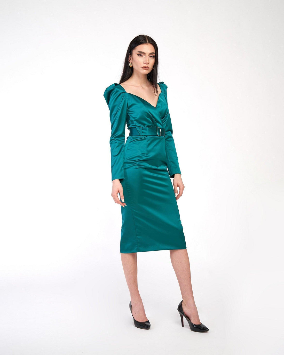 Rochie bodycon cu maneca lunga - idyllicstore