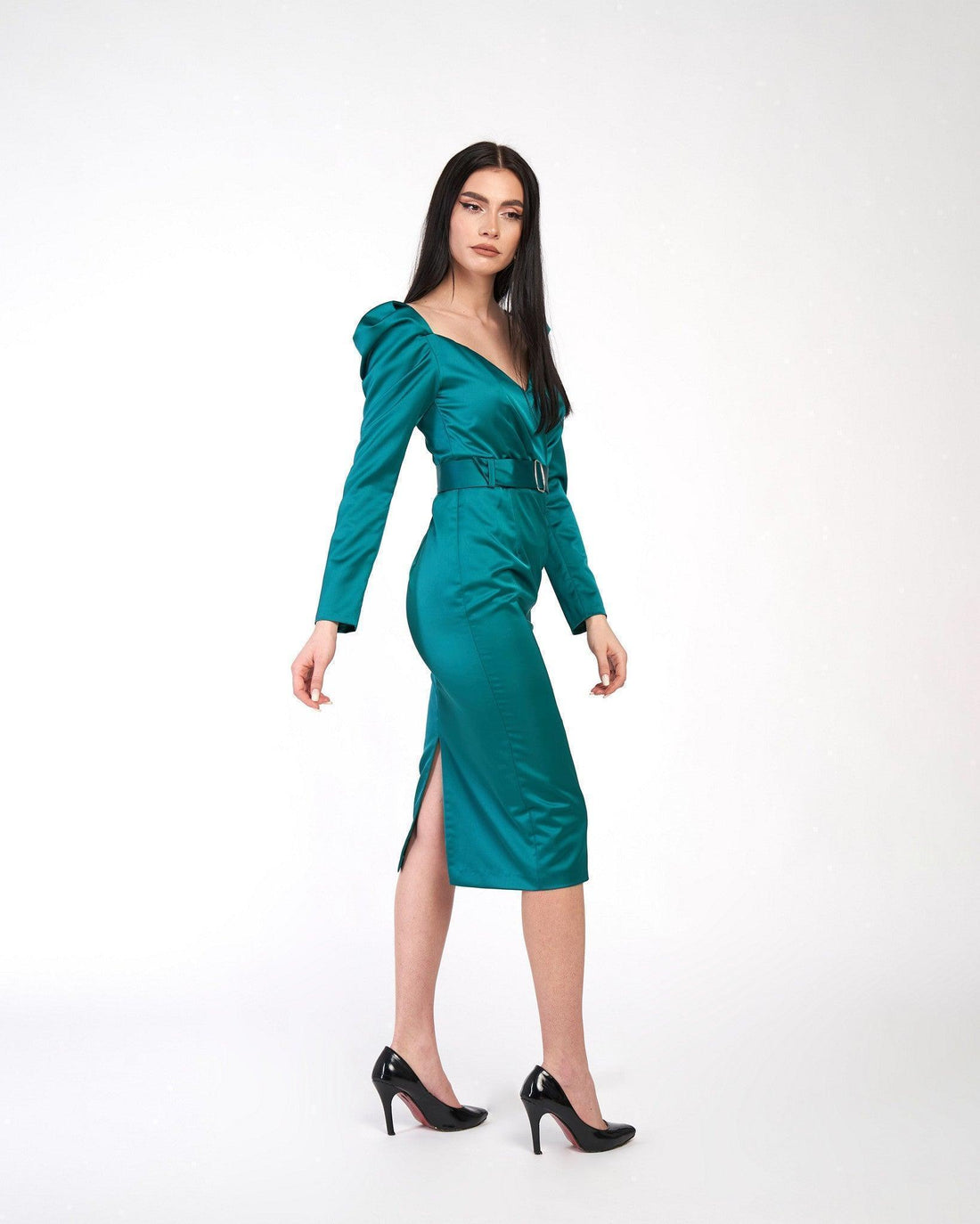 Rochie bodycon cu maneca lunga - idyllicstore