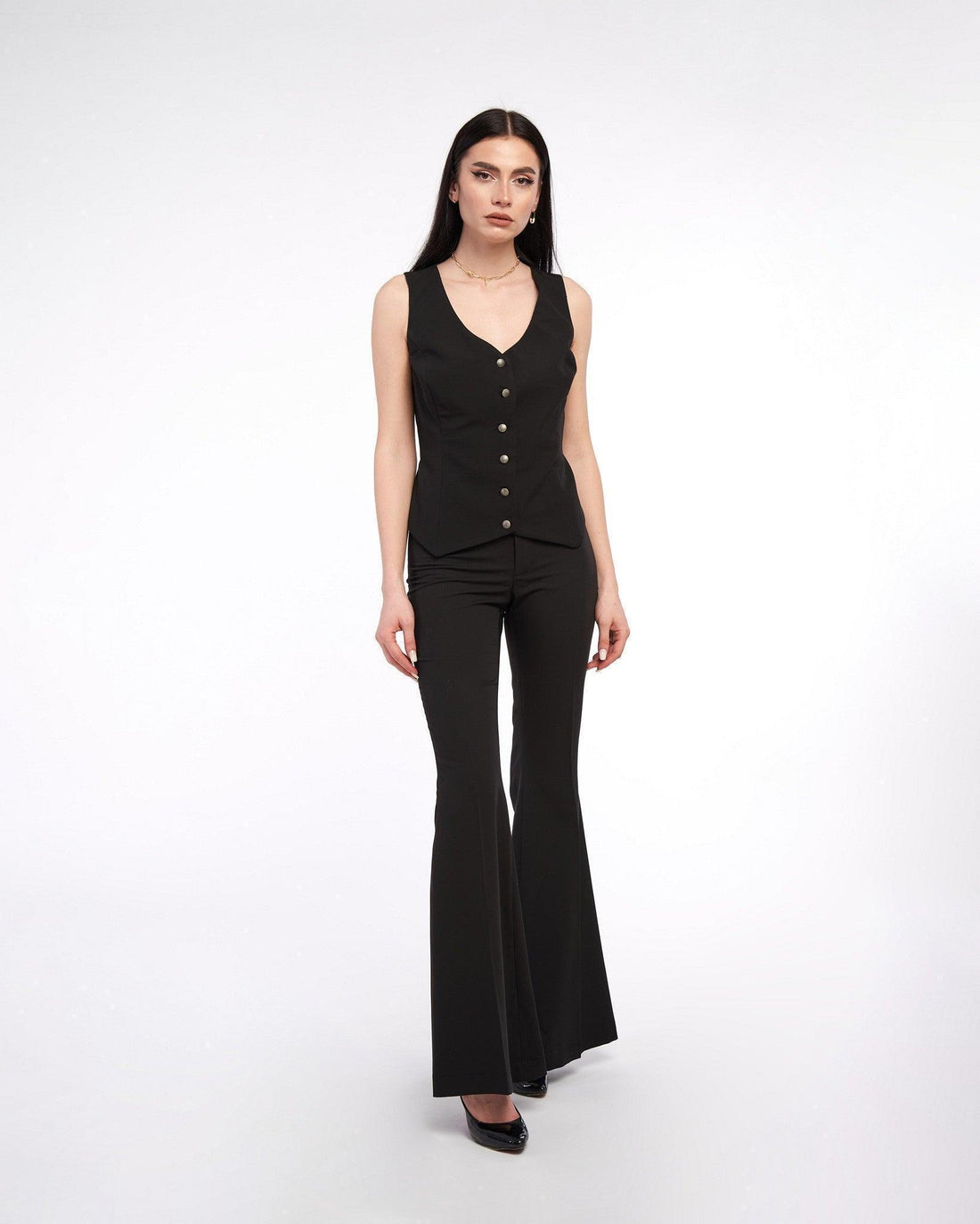 Vesta din stofa cu nasturi 2 - idyllicstore