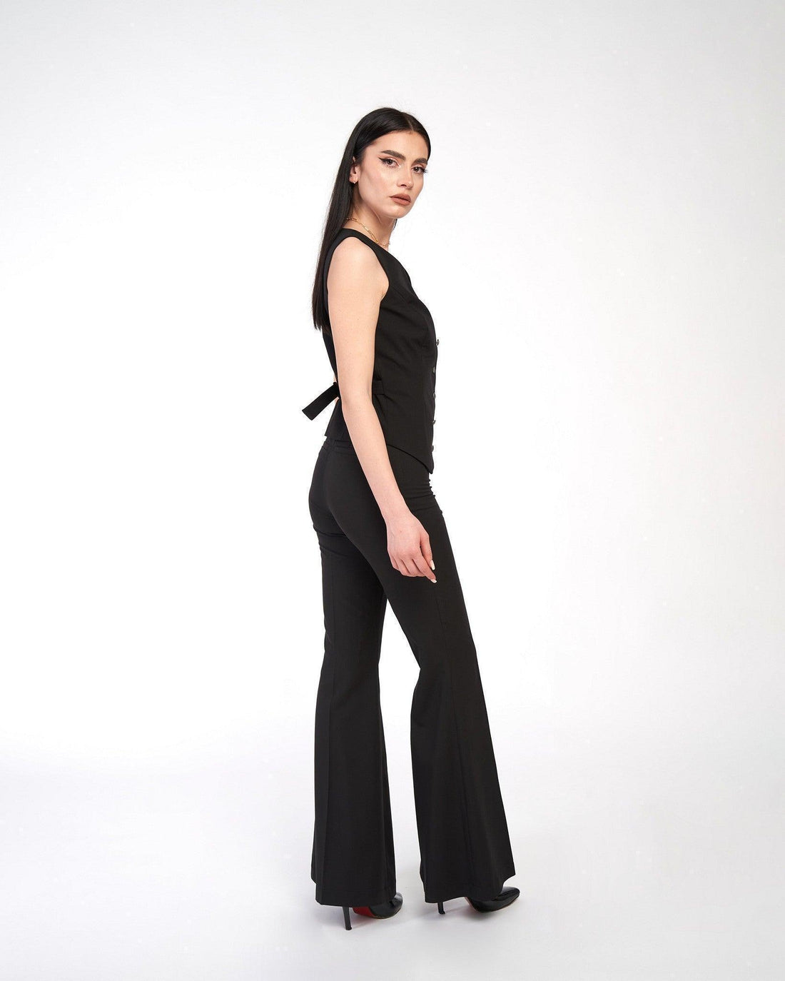 Vesta din stofa cu nasturi 2 - idyllicstore