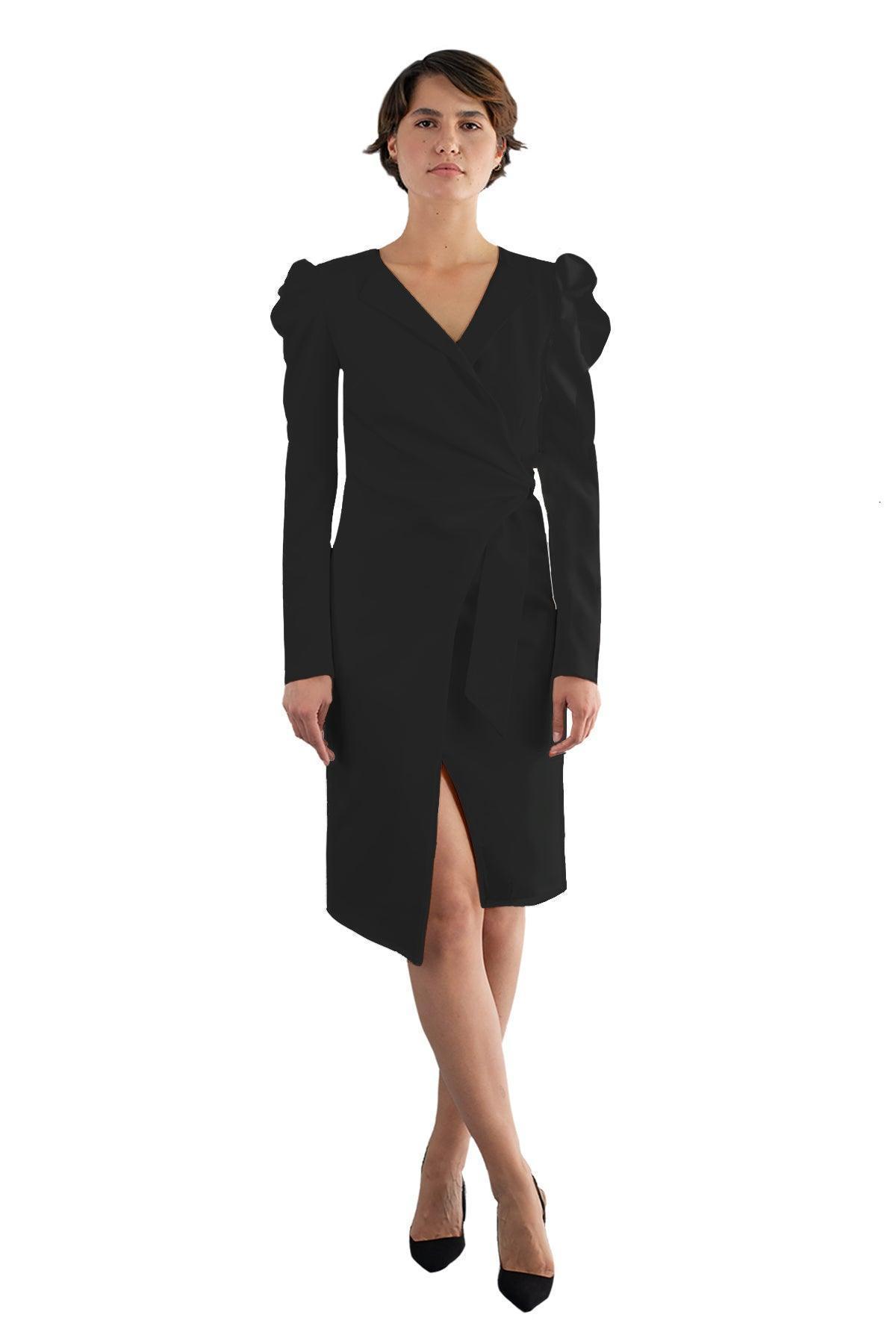 Rochie cu nod din crep - idyllicstore